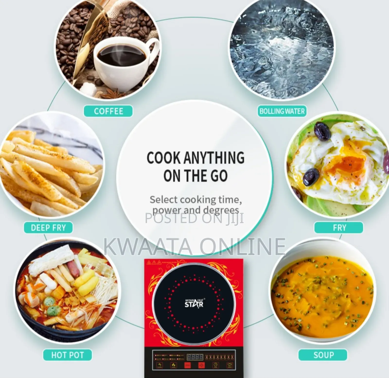 St-9674 Winning Star 2200w Single Induction Cooker With Multifunction