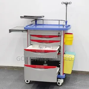 Abs Plastic Emmergecy Trolley/Crash Cart