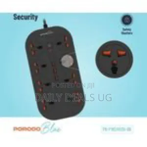 Porodo Blue Universal 8 Ac Power Socket