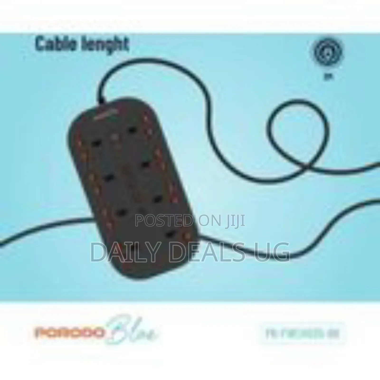 Porodo Blue Universal 8 Ac Power Socket