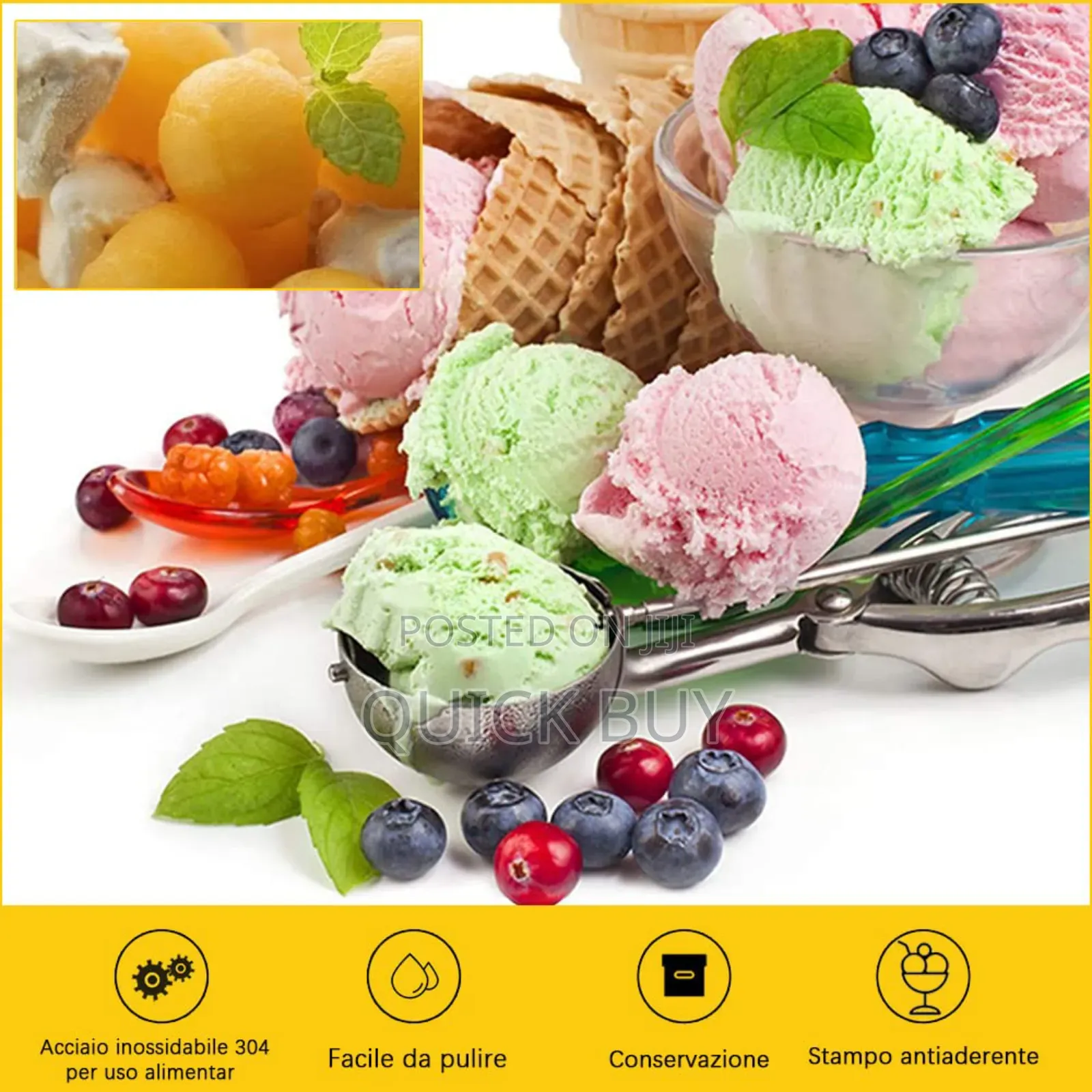 Stainless Steel Ice Cream Dispenser Spoon