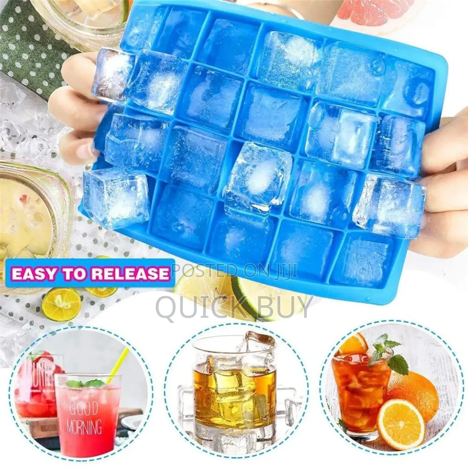 Silicone Ice Cube Maker 24-Cubes