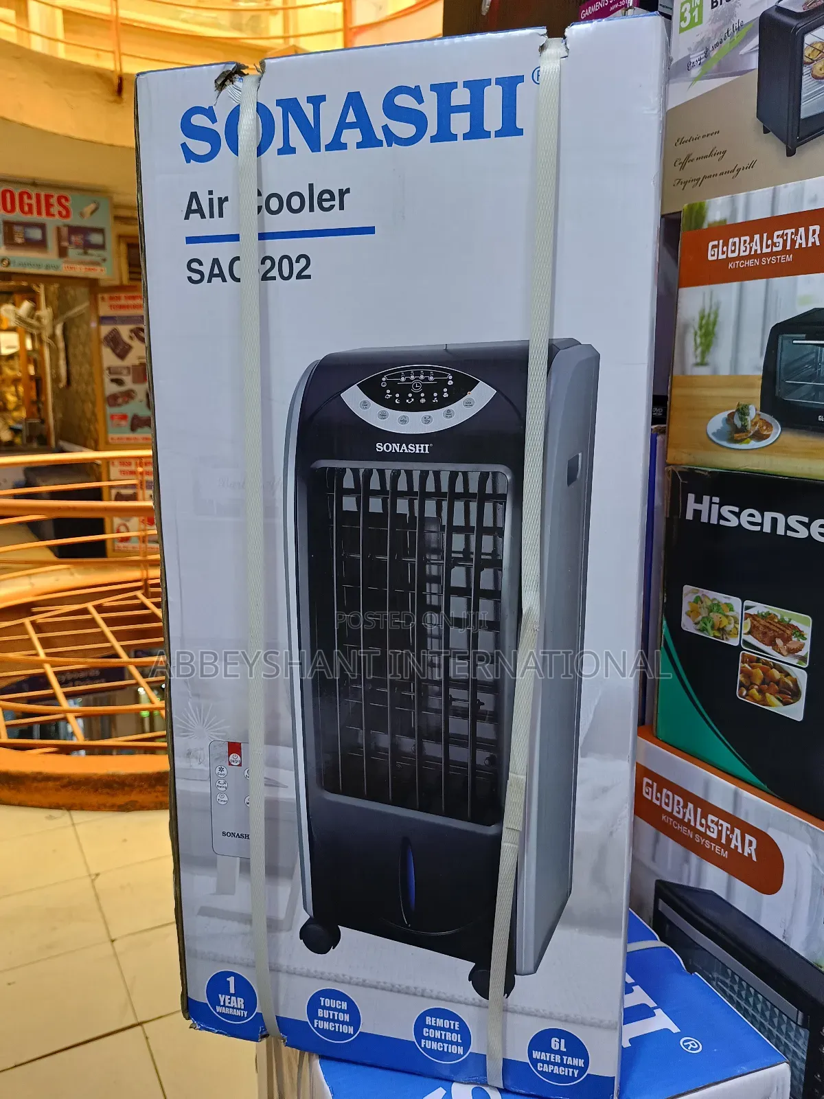 Remote Air Cooler Sonashi Air Cooler 6litre