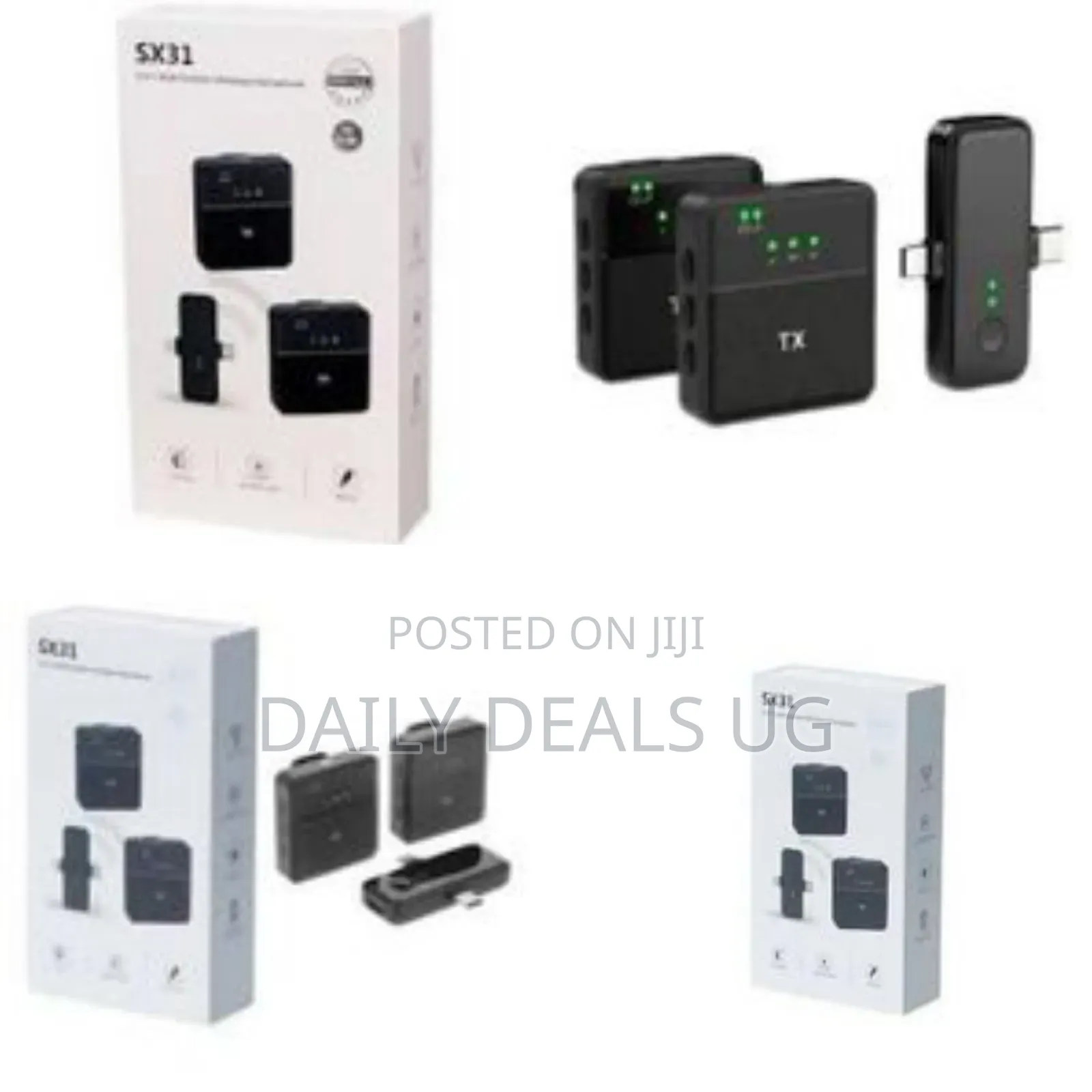 Sx31 Multi- Functional 3 in 1 Wireless Microphone for Camera