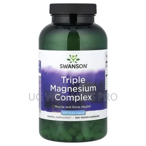 Swanson, Triple Magnesium Complex, 400 Mg, 300 Vegan Capsules