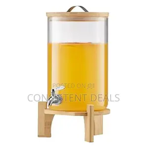 Glass Juice Dispenser With Stand