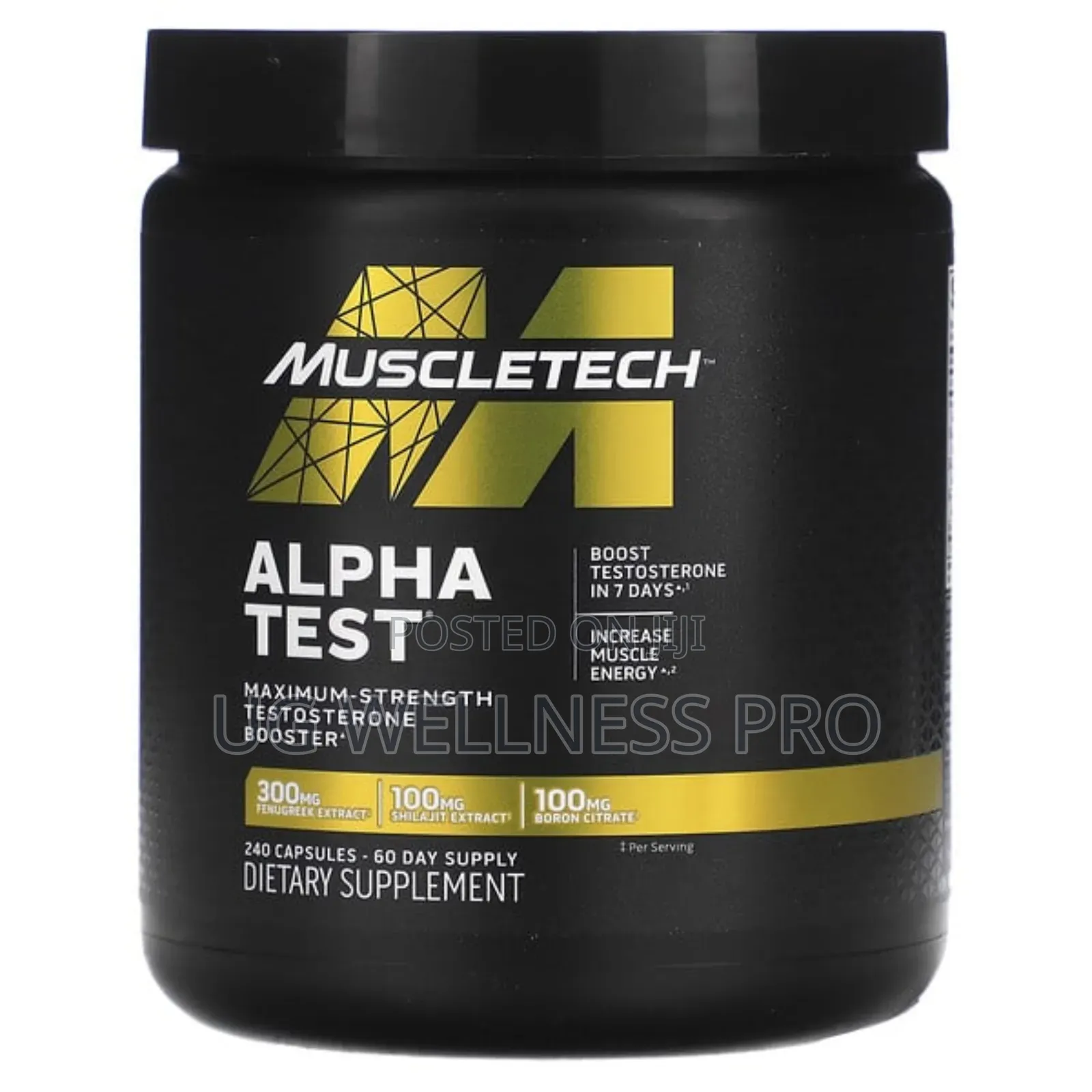 Muscletech, Alpha Test, 240 Capsules