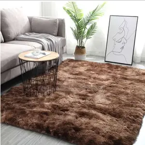 Coffe.Brown.Fluffy.Carpet (Size 2 Meter by 1.5 Meter)
