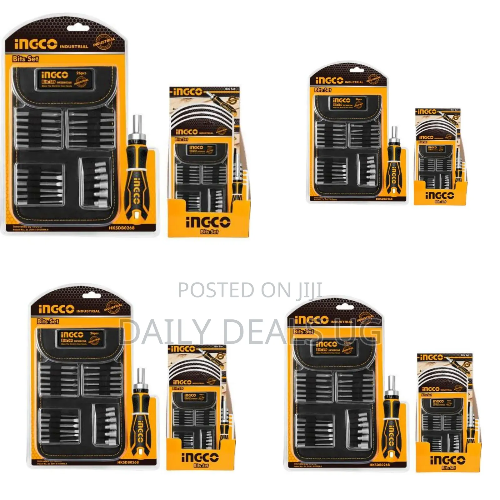 Ingco Hksdb0268 -26 PCS Screwdriver Bit -Orange