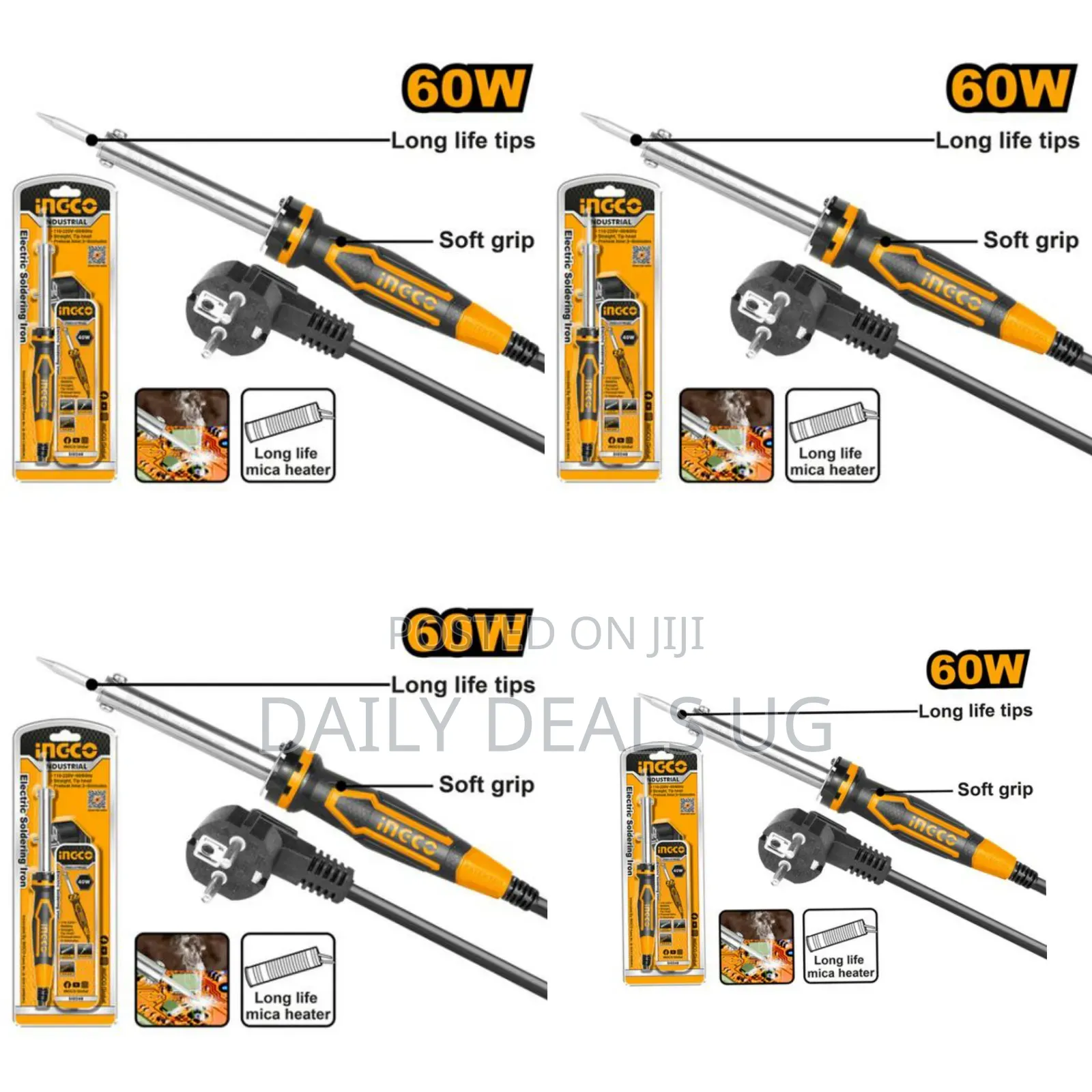 Ingco S10268 -Electric Soldering Iron -Orange