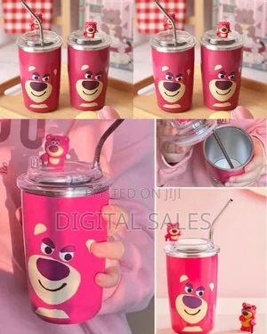 Kids Themed Tumbler( With a Steel Straw)