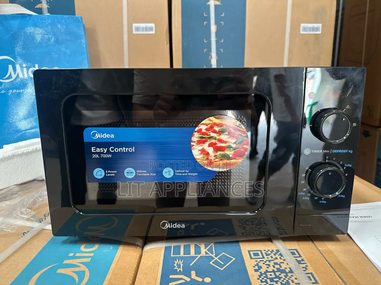 Midea Manual Microwave Black Color
