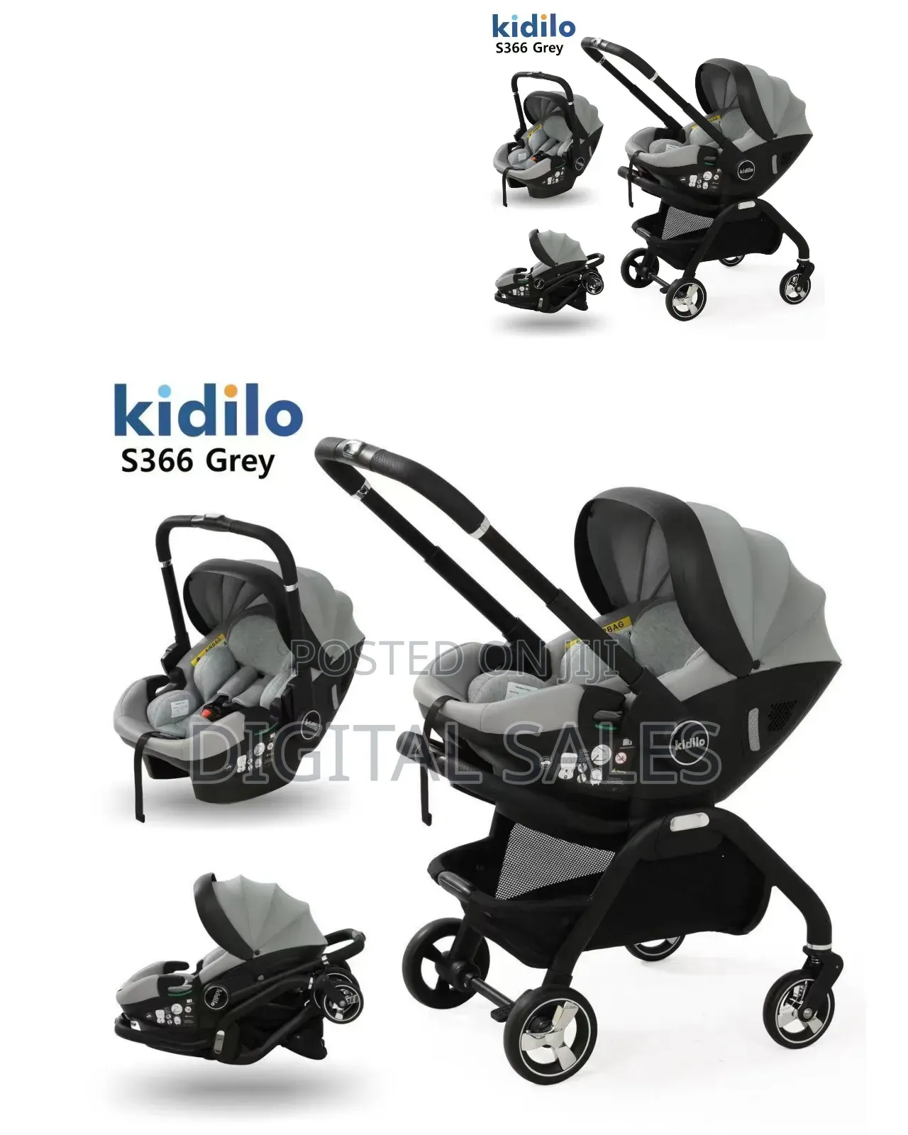 Kidilo Baby Stroller With Umbrella Stands