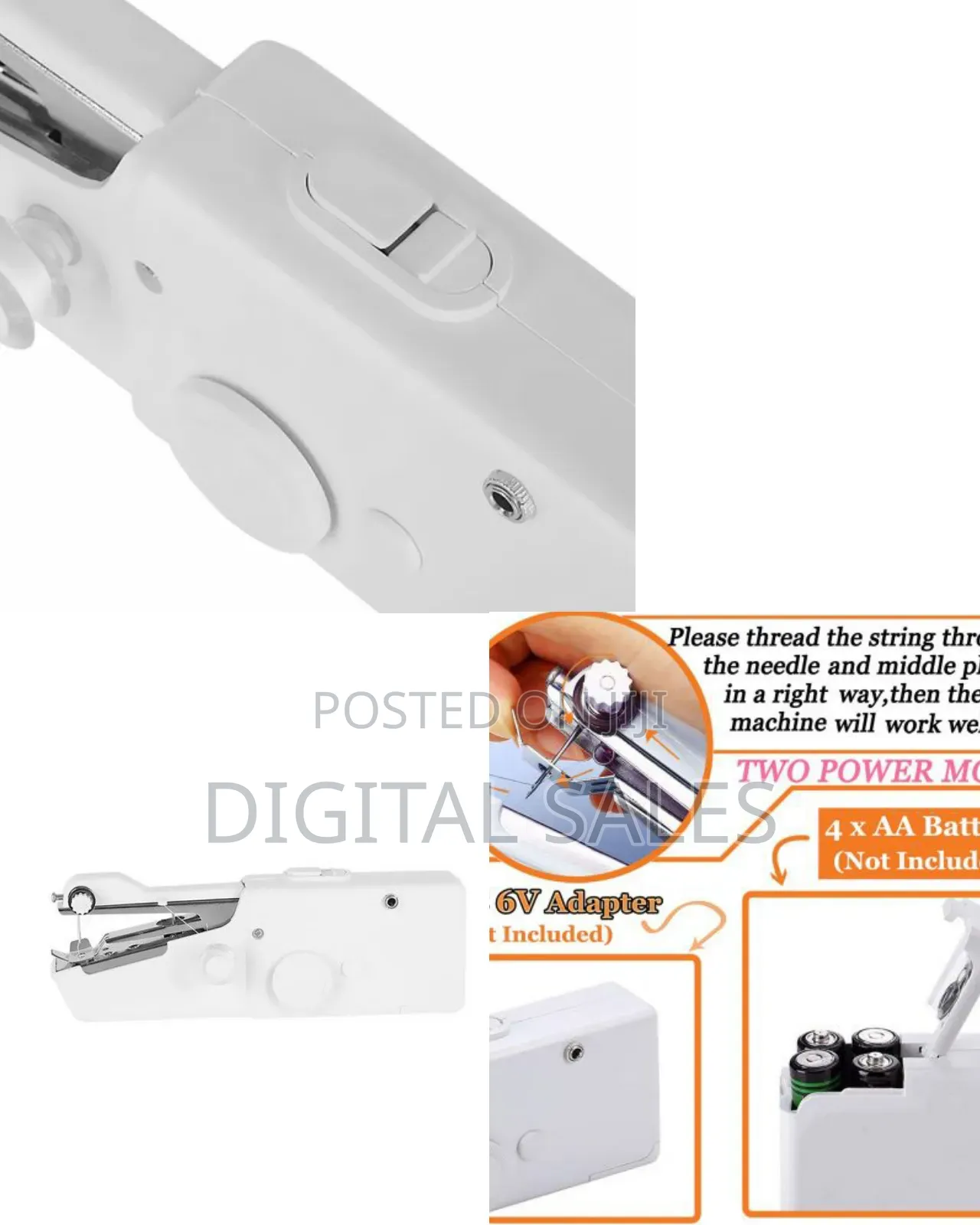 Cordless and Portable Handheld Sewing Machine