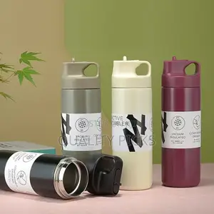 550ml Suction Nozzle Sports Kettle Stainless Steel Thermos Cup.