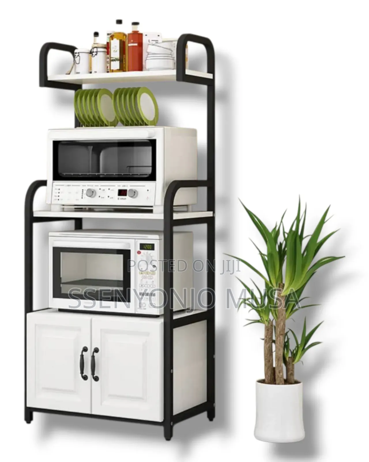 Kitchen Rack - 3-tier Storage Shelf For Cookware, Utensils