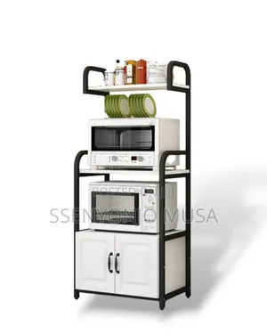Kitchen Rack - 3-tier Storage Shelf For Cookware, Utensils