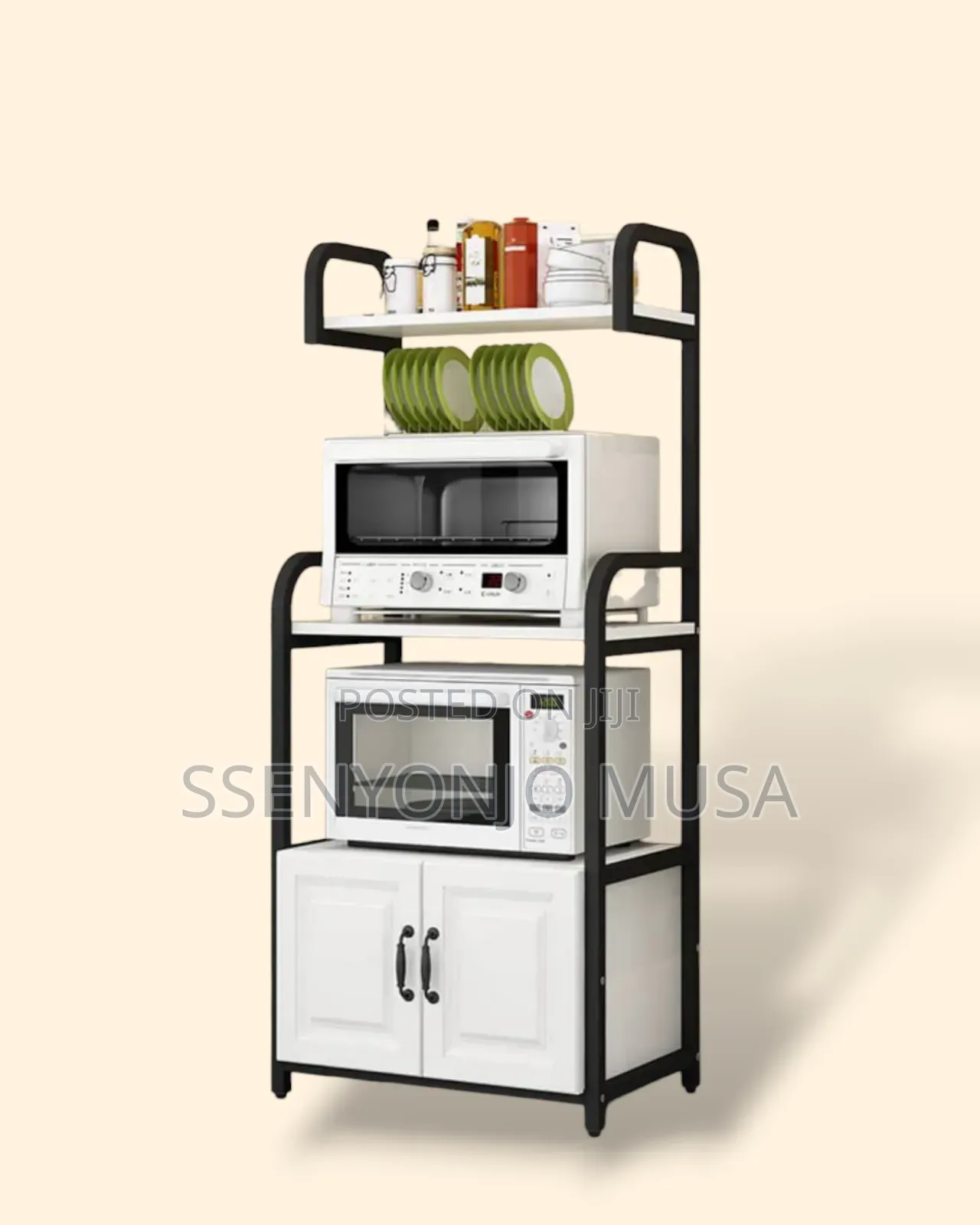 Kitchen Rack - 3-tier Storage Shelf For Cookware, Utensils