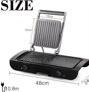 Sonifer 2-in-1 Electric Grill With Both a Baking Plate