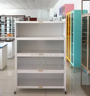 5-Tier Kitchen Storage Cabinet With Flip Doors