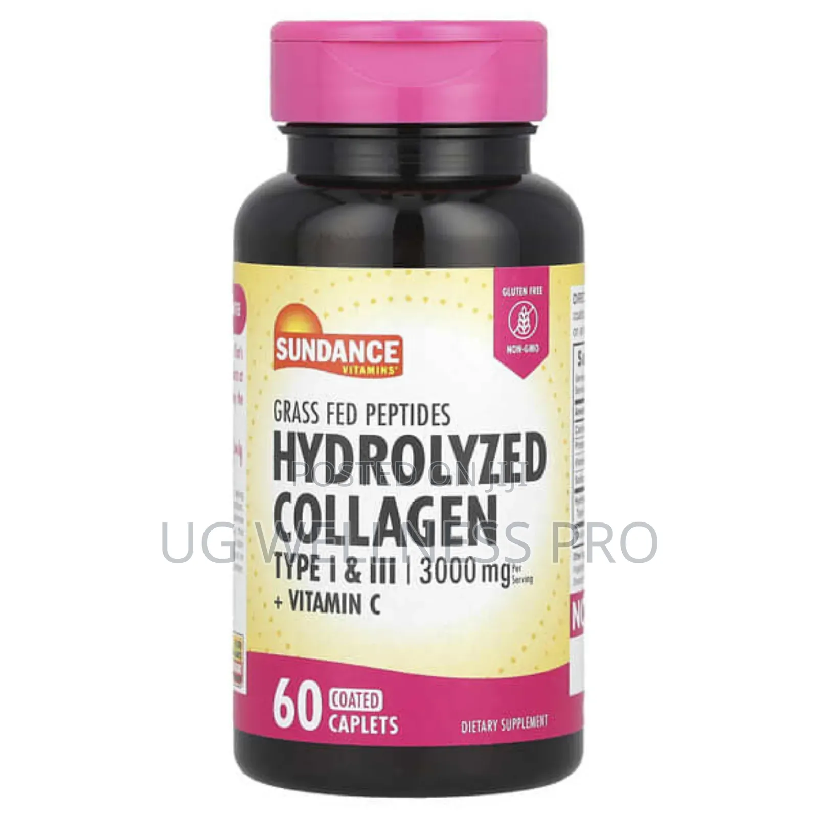Sundance Vitamins, Hydrolyzed Collagen Type I Iii + Vitamin C, 60 Tb