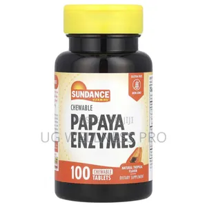 Sundance Vitamins, Chewable Papaya Enzymes, Natural , 100 Chewable Tab