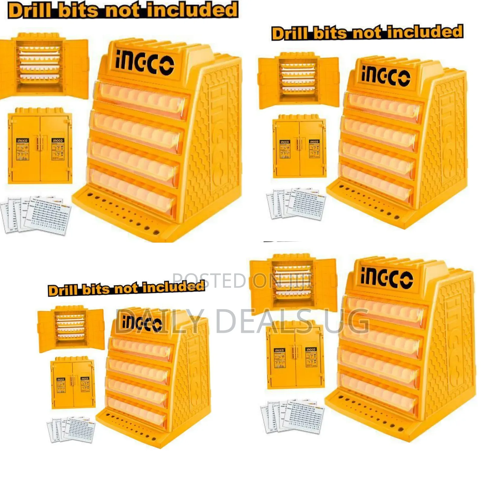 Ingco Akd2688 Drill Bits Display Box -Orange