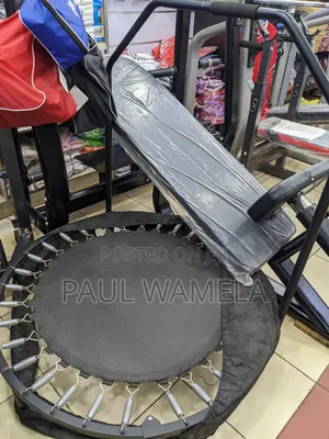 Kettle Bell, Resistance Band, Barbell, Trampoline