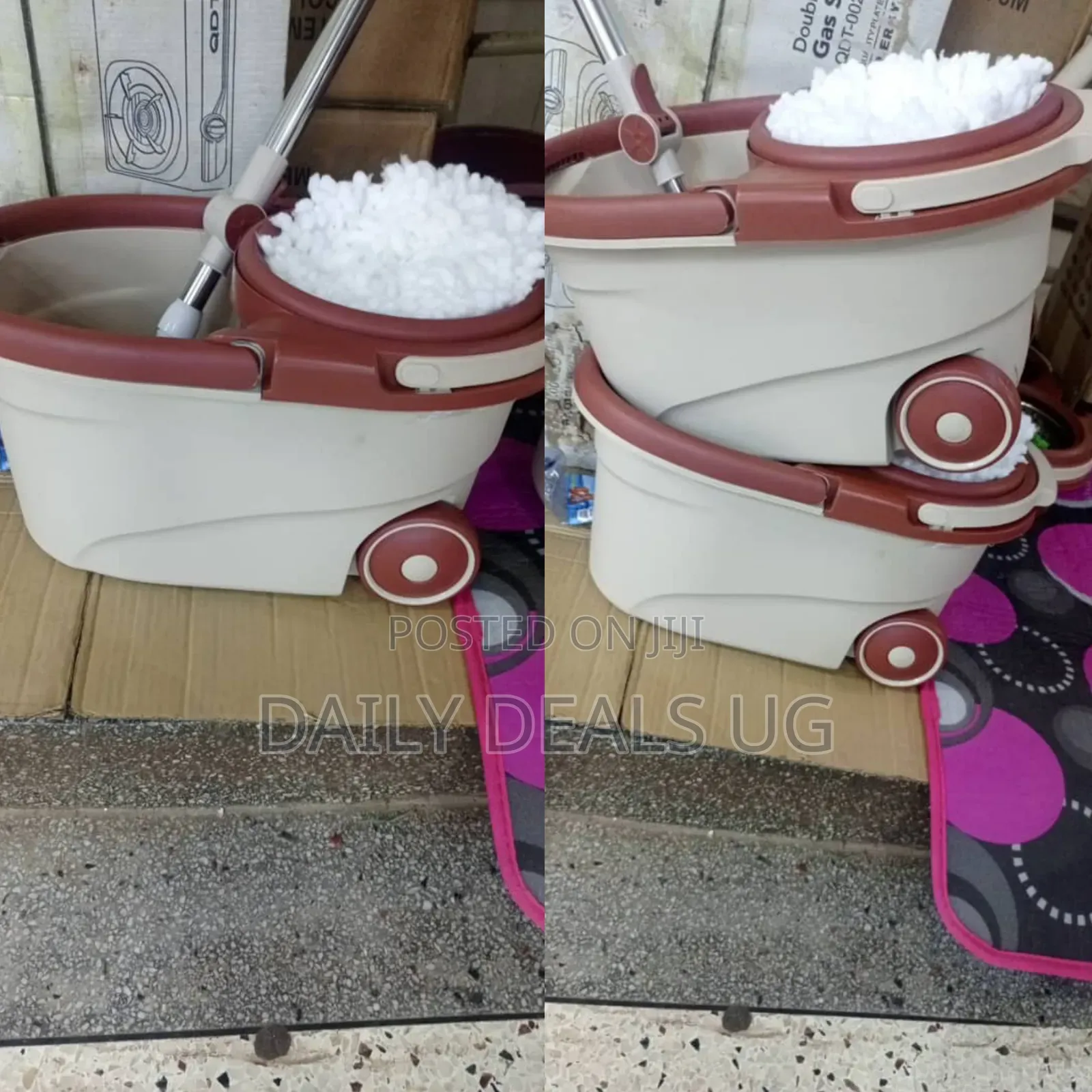 Rotating Flat Mop and Bucket Set