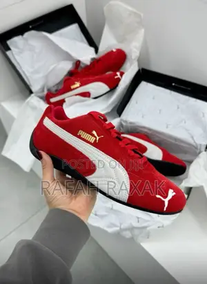 Original Red/White Suede Puma Speedcat Og Golf Sneakers