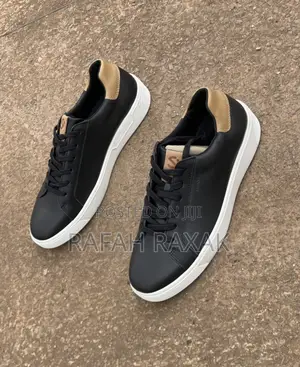 Original Black/White Ecco Soft 7 Casual Leather Sneakers