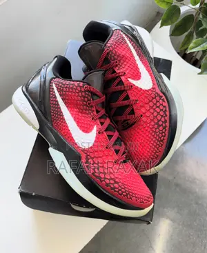 Original Red/Black/White Nike Kobe 6 Protro All Star Basketball Shoes