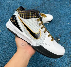 Men’S Nike Zoom Kobe 4 Protro “Del Sol” White/Black Basketball Shoes
