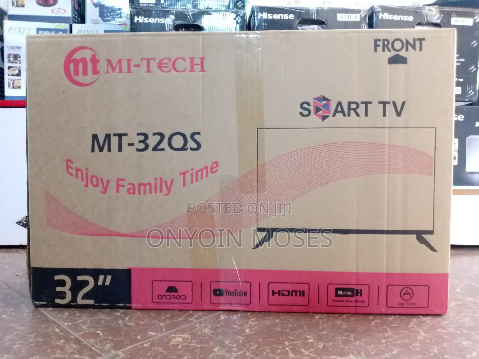 32" Mi-Tech Smart Android Tv With Inbuilt Decoder