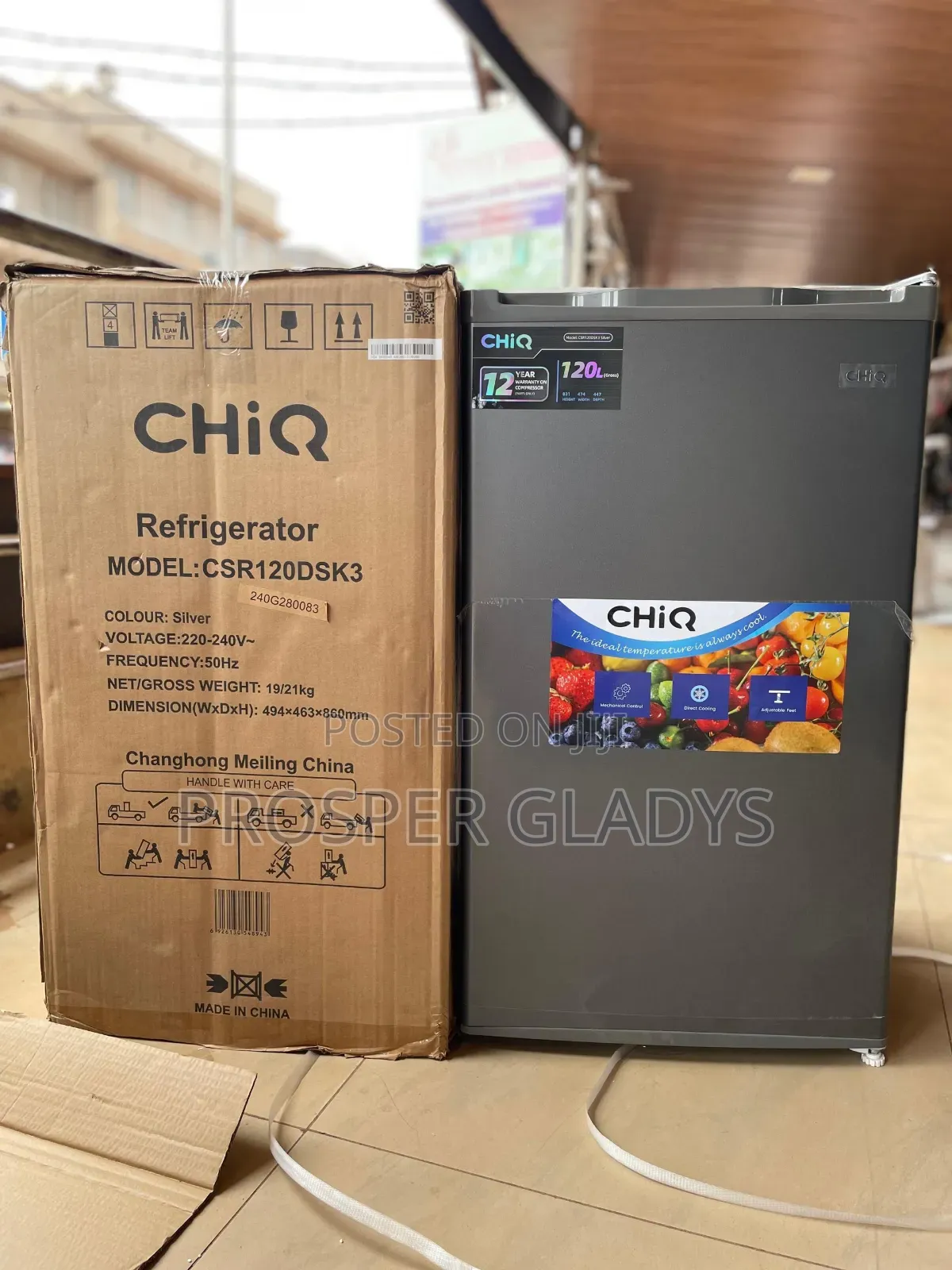120 Litres Chiq Refrigerator Single Door