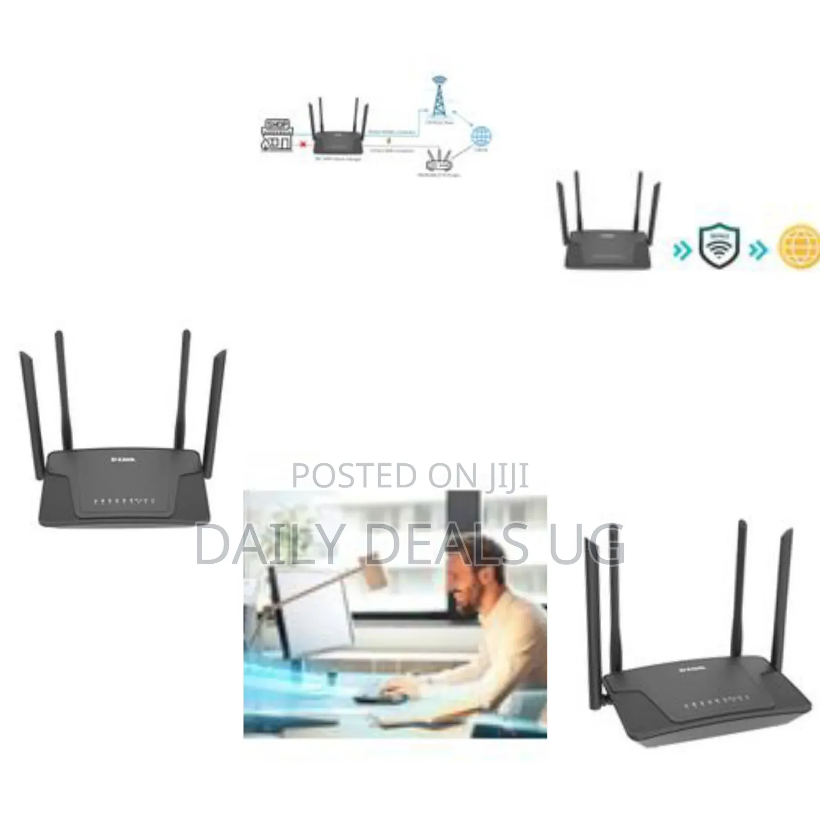 D-Link DWR-M930 N300 4g Lte Hotspot Router -Black