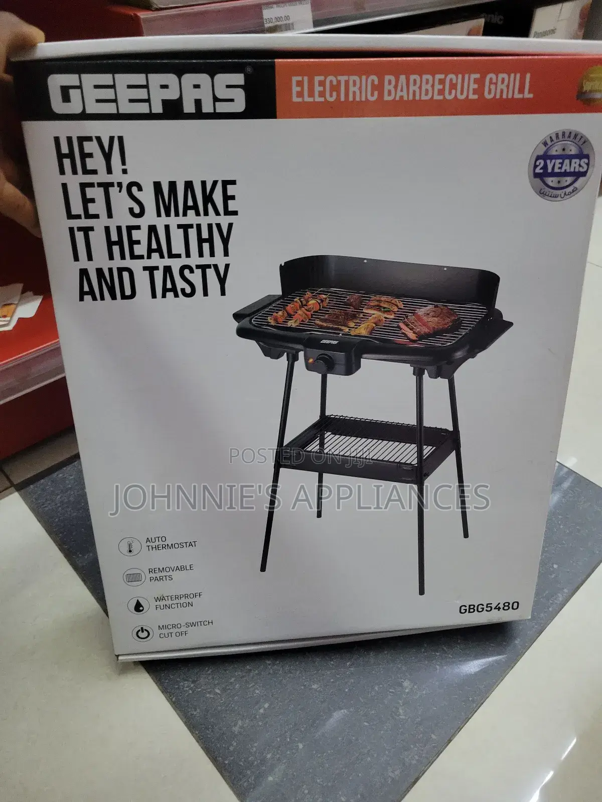 Geepas Electric Varbecue Grill Auto Thermostat