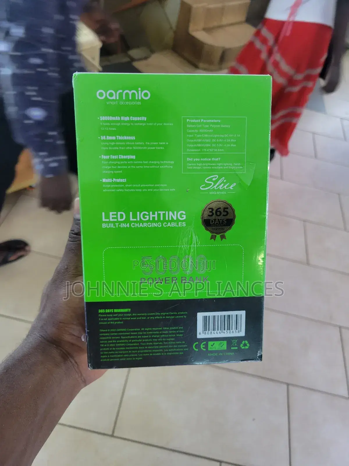 Oraimo Fast Charging Power Bank 50000mah