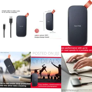 San Disk 1tb Portable SSD-Up to 800mb/S -Usb-C, Usb 3.2 Gen 2