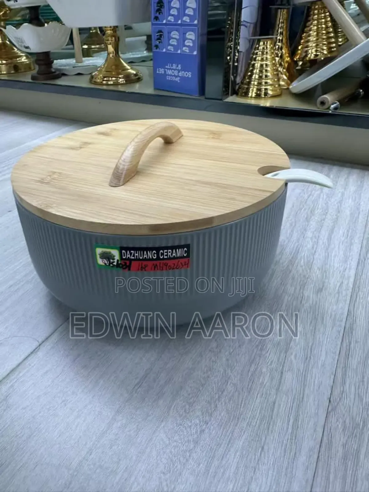 3pcs Ceramic Serving Dishes With Spoons