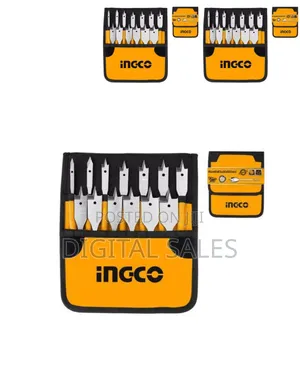 Ingco Akd41301 13pcs Flat Wood Drill Bits Set - Orange