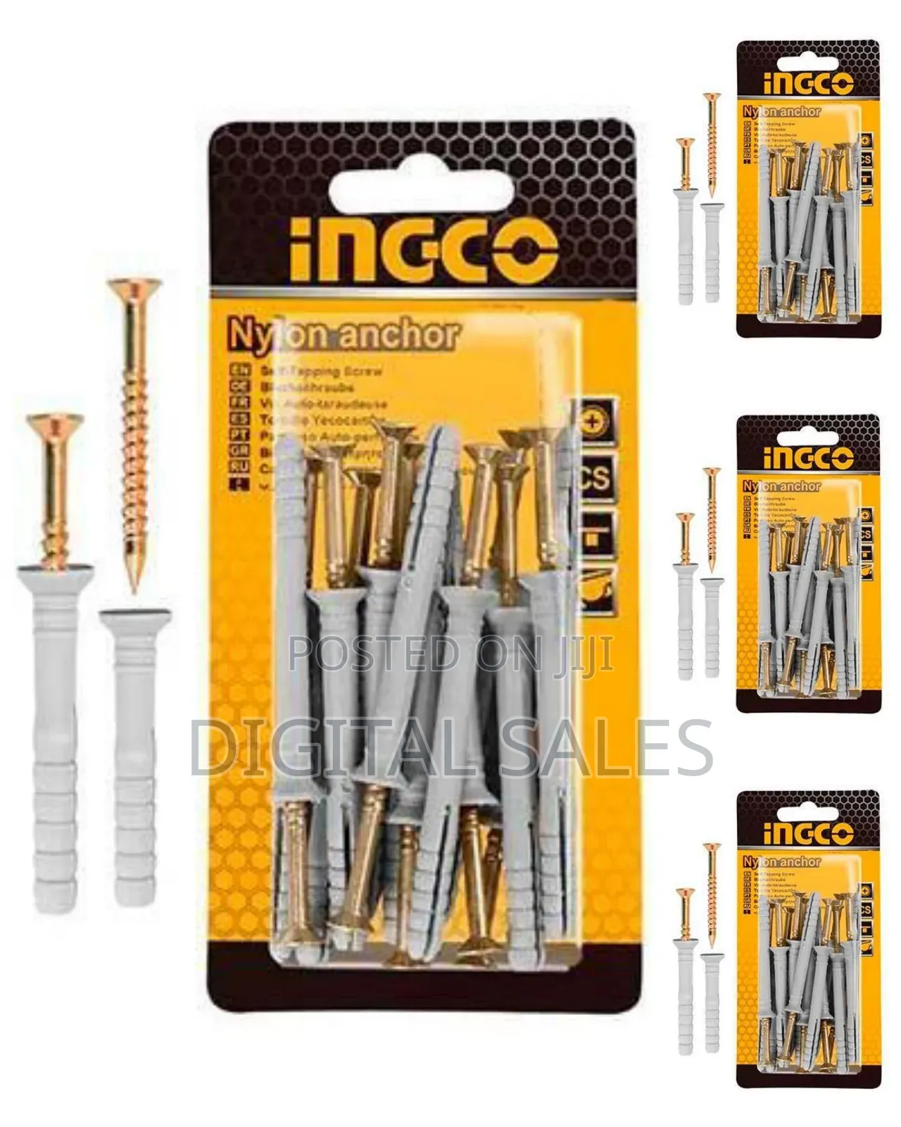 Ingco Hwnak - Nylon Anchor - Orange