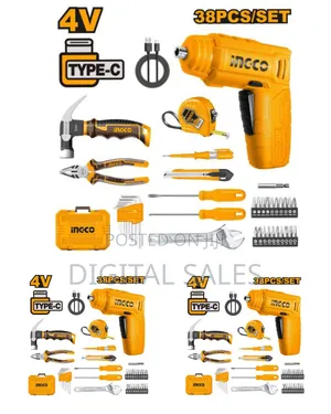 Ingco Hkthp10381 - 38 PCS Tools Set - Orange