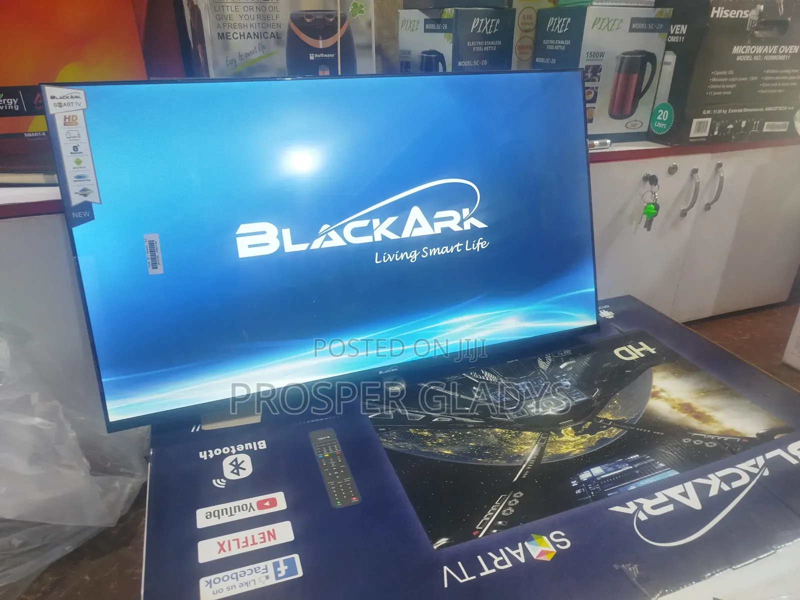 43 Black Ark Smart Android Digital Flat Screen Flameless