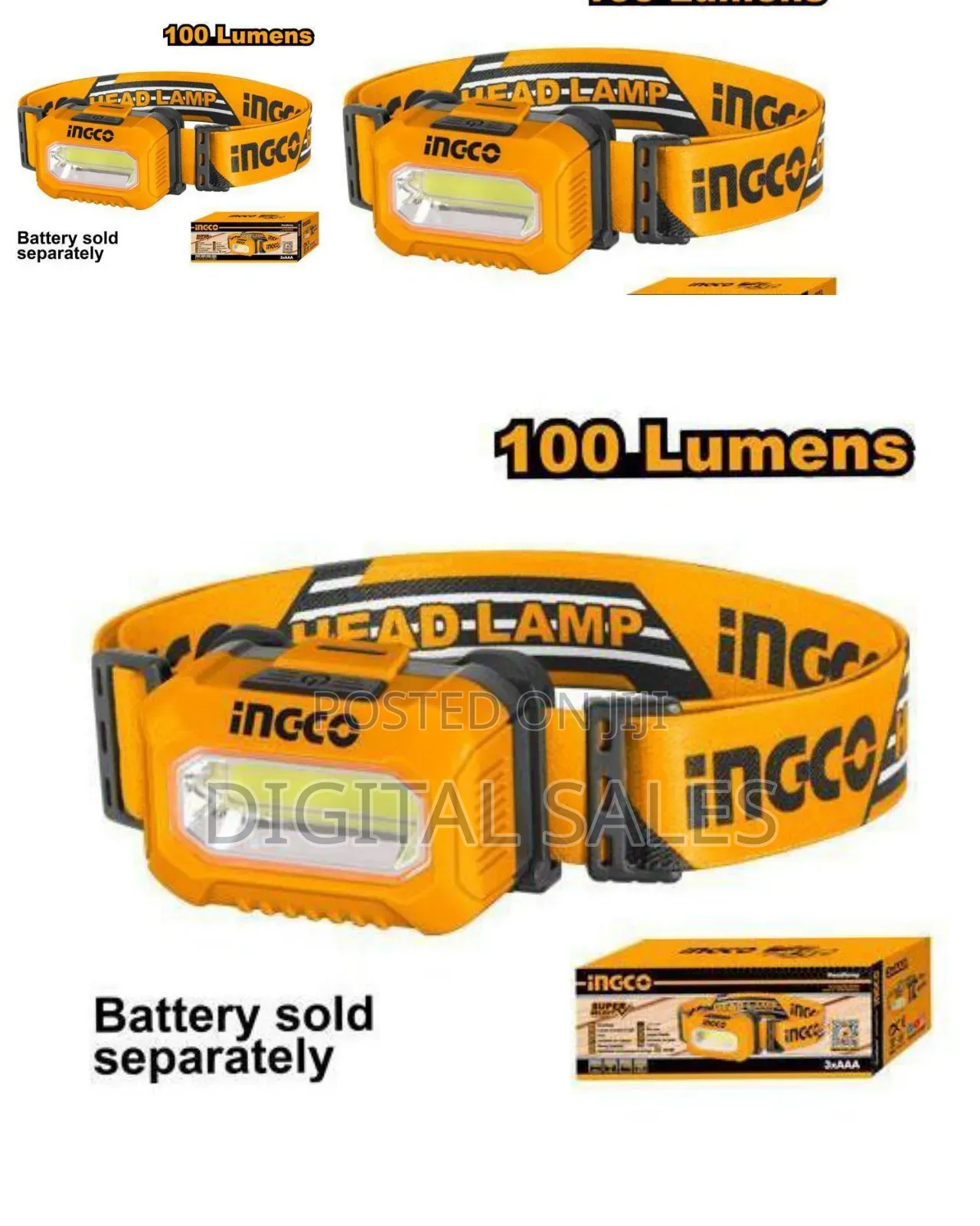 Ingco Hhl013aaa5 - Headlamp - Orange