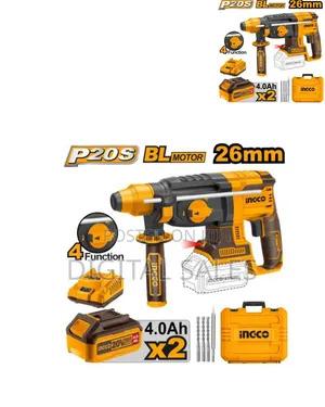 Ingco Crhli202287 - Lithium-Ion Rotary Hammer - Orange#