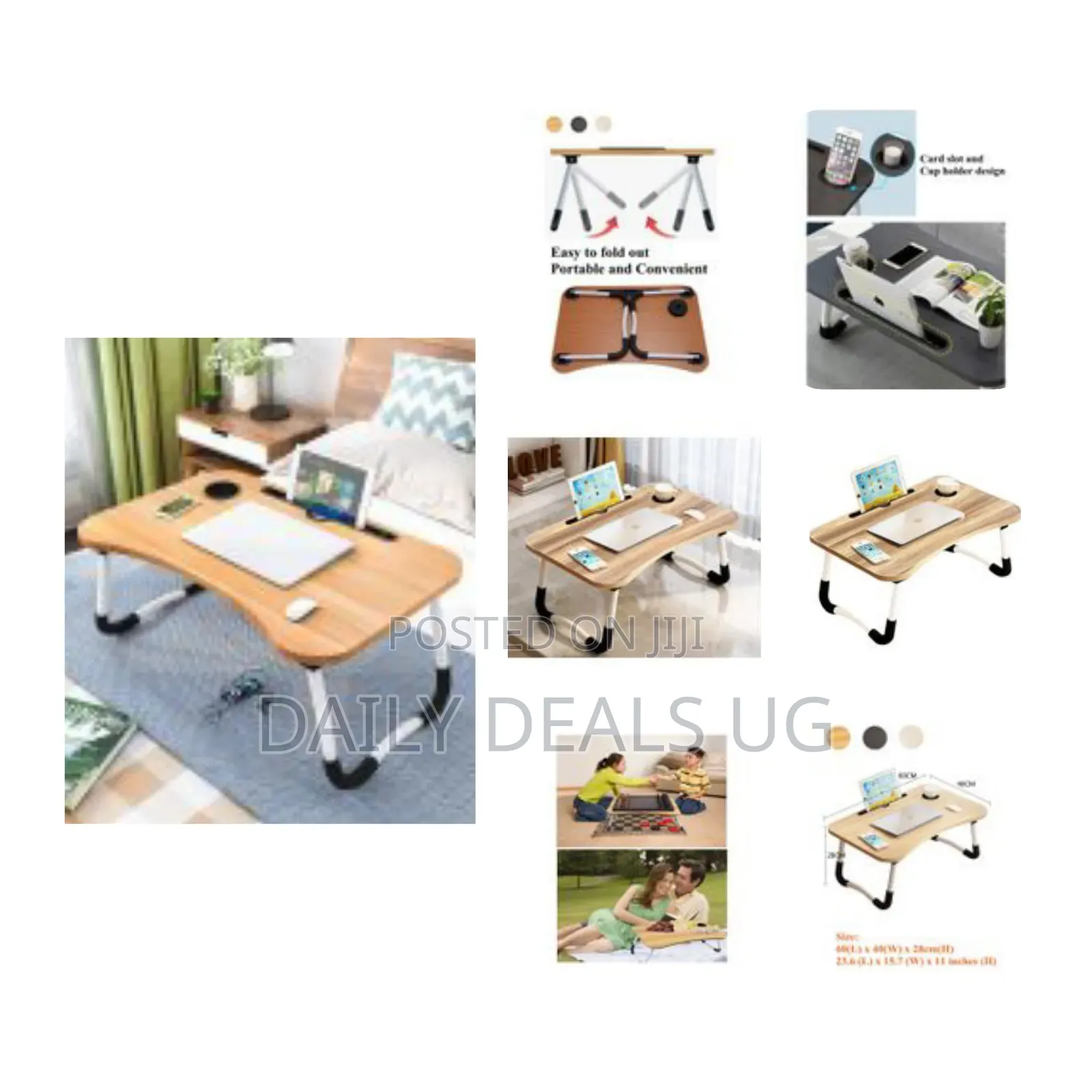 Foldable Computer Laptop Stand Bed Table Lap Desk Stand