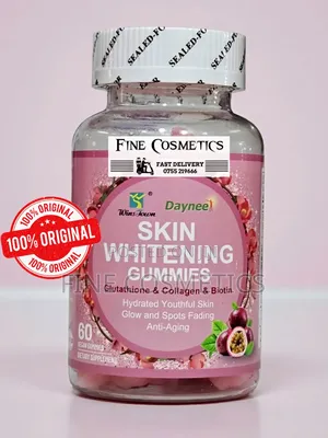 Skin Whitening Glowing Gummies With Glutathione, Collagen and Biotin