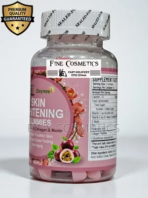 Skin Whitening Glowing Gummies With Glutathione, Collagen and Biotin