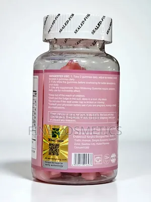 Skin Whitening Glowing Gummies With Glutathione, Collagen and Biotin